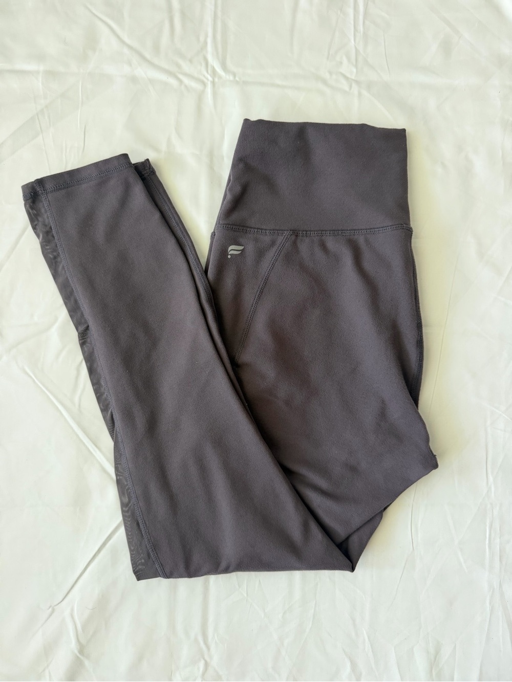 Fabletics PowerHold Mesh Paneled Leggings (with side pockets) Sz M